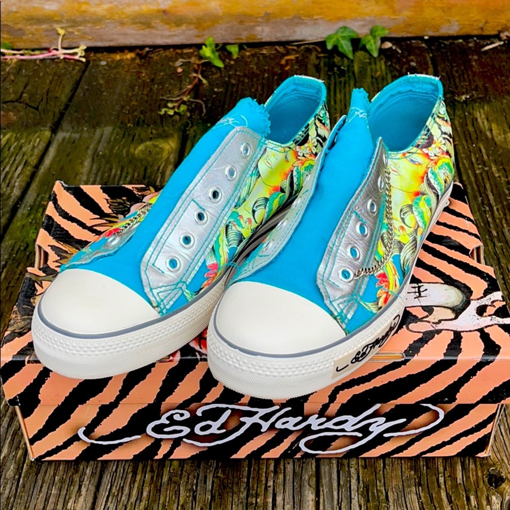 New in box Ed Hardy Lowrise Sneakers